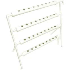 Hydroponiskt växtsystem, 4 lager, 36 poddar, 44 Gal/h pumpkapacitet, 5,91 ft maximalt pumptryck, 16,53 lbs viktkapacitet