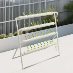 Hydroponiskt växtsystem, 4 lager, 36 poddar, 44 Gal/h pumpkapacitet, 5,91 ft maximalt pumptryck, 16,53 lbs viktkapacitet