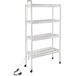 Hydroponiskt växtsystem, 108 växtkapacitet, komplett med pump,VIT