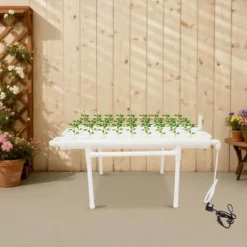Hydroponiskt växtsystem, 36 växtplatser, vertikalt trädgårdskit,VIT