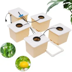 Hydroponiskt växtsystem kit, 11L hinkkapacitet, 220-240V pumpvoltage, 4W pumpkraft, IPX8 skyddsnivå, kompakt storlek