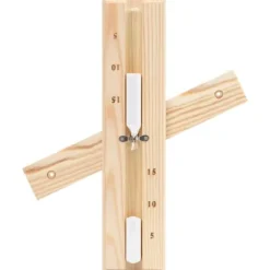 2-i-1 Bastutermometer & Hygrometer med Sandur | Färg: Massiv furu | Storlek: Standard