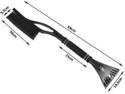 2-i-1 Isskrapa / Bilskrapa med snöborste - 59cm
