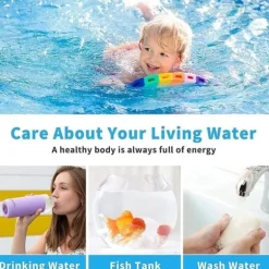 6-i-1 Pool- och Spa-teststickor , Vattentestare 50-pack - pH, Klor, Alkalinitet, Cyanursyra, Hårdhet