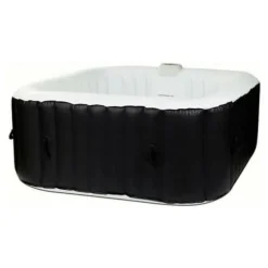 Inflatable Spa Sunspa Fyrkantig Svart 4 personer (155 x 155 x 65 cm)