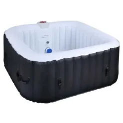 Inflatable Spa Sunspa Fyrkantig Svart 4 personer (155 x 155 x 65 cm)