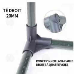 INN Gardening Växthus PVC-ramkopplingar Heavy Duty stabilt fäste koppling för växthusram Lämplig för spaljé