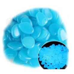 INN Luminous Pebble Pebbles 100 bitar Luminous Stones Luminous Gravel Cobblestones Trädgårdsgräs Fiskbehållare dekoration