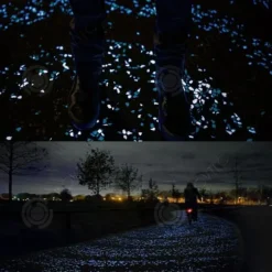 INN Luminous Pebble Pebbles 100 bitar Luminous Stones Luminous Gravel Cobblestones Trädgårdsgräs Fiskbehållare dekoration