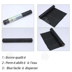 INN Mulching tyg Vattentätt gräsbeständigt tyg för trädgårdsträdgård 3x100m PP multifunktionellt gräsbeständigt tyg svart