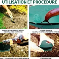 INN snigelfälla 9x11,5 cm 4 stycken plastsnäckfångare Ölsnäckfångare för att fånga sniglar och eskargo