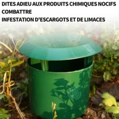 INN Snigelfälla 8x10cm 2 stycken Snäckfångare i plast Ölsnäckfälla för att fånga sniglar och masksniglar