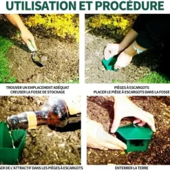 INN Snigelfälla 13x10,5cm Plast Snigelfångare Öl Snigelfälla för att fånga sniglar och sniglar för trädgård