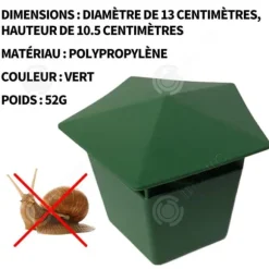 INN Snigelfälla 13x10,5cm Plast Snigelfångare Öl Snigelfälla för att fånga sniglar och sniglar för trädgård