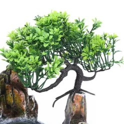 Inomhusfontän - Bordfontän - Vattenfall - LED Med Färgskifte - 220V - Harts - Traditionell Kinesisk Stil - Zen Meditation