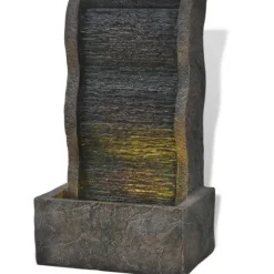 Inomhusfontän med LED-lampa Poly-resin