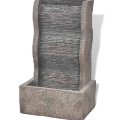 Inomhusfontän med LED-lampa Poly-resin