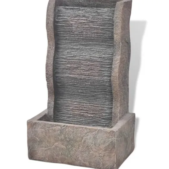 Inomhusfontän med LED-lampa Poly-resin