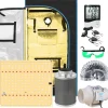 Inomhusväxttältkit, 850W Fullspektrum LED-lampa, dimbar med IR- och UV-funktioner,60X60X120CM Kit