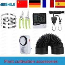 Inomhusväxtväxttermometer, Hygrometer, Timer,1 set