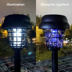 Insektsbekämpande Lampa - Solarlampa - Vattentät - Avvisande - Dödar Flugor - Insektfälla