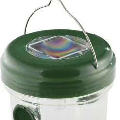 Insektsfångare - Solenergi - Grön - 13 cm hög - 9 cm diameter - Ekologisk