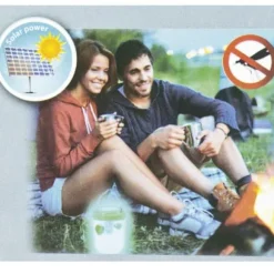 Insektsfångare - Solenergi - Grön - 13 cm hög - 9 cm diameter - Ekologisk