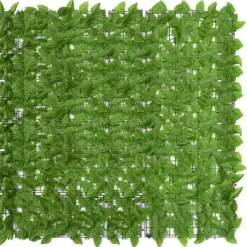 Insynsskydd gröna blad 300x150 cm