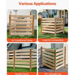 Insynsskydd, 91,4x91,4x91,4 cm, Trä, Utomhusavskärmning