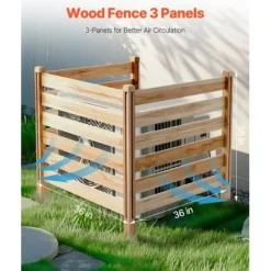 Insynsskydd, 91,4x91,4x91,4 cm, Trä, Utomhusavskärmning