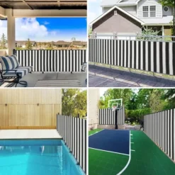 Insynsskyddsnät HDPE - Skyddar mot insyn och UV-strålning | Färg: Antracit/Vit | Storlek: 1,5x10 m