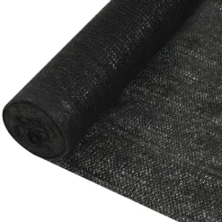 Insynsskyddsnät svart 1,5x50 m HDPE 195 g/m²