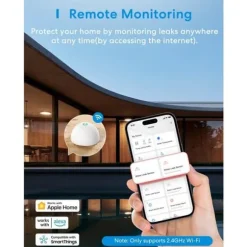 Intelligent Vattendetekter Meross 3-pack med Hub - Kompatibel med Apple HomeKit