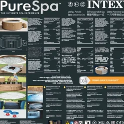 INTEX Bubbelpool rund PureSpa 196x71 cm