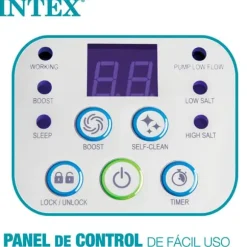 Intex Salt Klorinator För Pooler Upp Till 17 M³ Vit