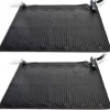 INTEX Solvärmemattor PVC 1,2x1,2 m svart 2 st 28685