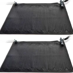 INTEX Solvärmemattor PVC 1,2x1,2 m svart 2 st 28685