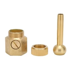 Invändig gänga fontänmunstycke Mässing Justerbart vattenspruthuvud med ventil för dammDN25 32mm