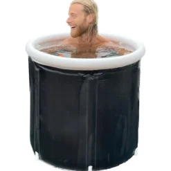 Isbad - Deluxe Ice Nordic Isbadkar- Bärbar - Svart