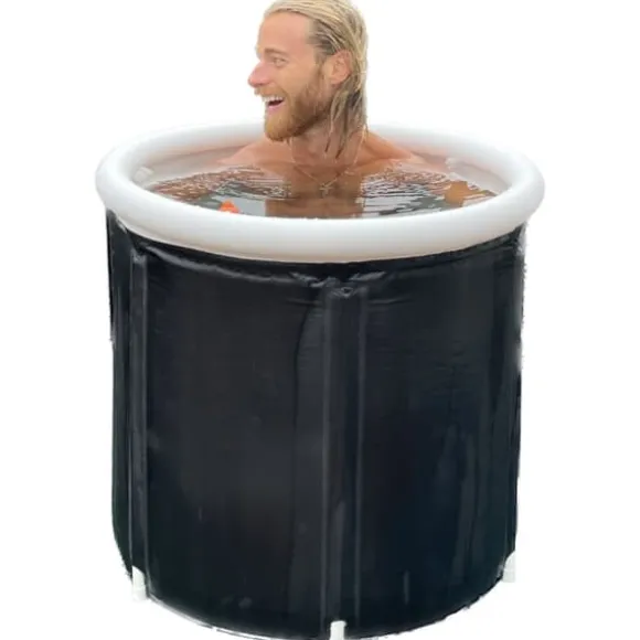 Isbad - Deluxe Ice Nordic Isbadkar- Bärbar - Svart