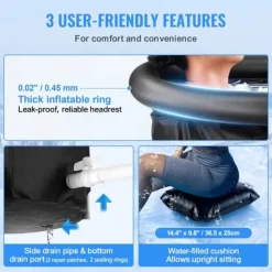 Isbadkar för idrottare, Kallvattenterapi, Uppblåsbart Stoppbadkar, Förbättra återhämtning, Bärbart och praktiskt