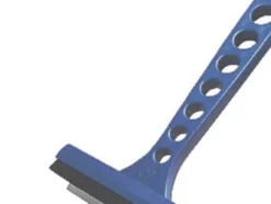 Isskrapa 155 mm - med plast- och gummiskrapa, tillverkad av solid plast