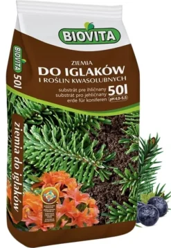 Jord för barrträd och syrofila växter Biovita 50l