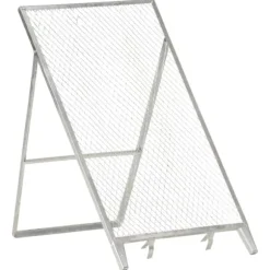 Jordsåll av galvaniserat stål - Perfekt för kompost och växttillväxt | Färg: Silver | Storlek: Justerbar