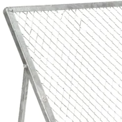 Jordsåll av galvaniserat stål - Perfekt för kompost och växttillväxt | Färg: Silver | Storlek: Justerbar