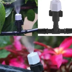 Justerbara bevattningssatser DIY självbevattningssystem Bevattning Bevattning Imma Trädgård Växthus Mikrodroppare