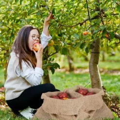 Jutesäckar, 55x50 cm, Natur