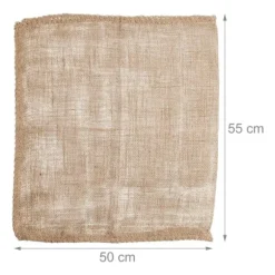Jutesäckar, 55x50 cm, Natur