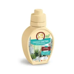 Kaktus- och saftiga växter gödsel - GULD BRUN - OBRECLCACTUS250 - 250 ml - Berikar växterna - Tillverkat i Frankrike