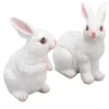 Kaninträdgårdsstatyer par - Utomhushartsskulptur för uteplats